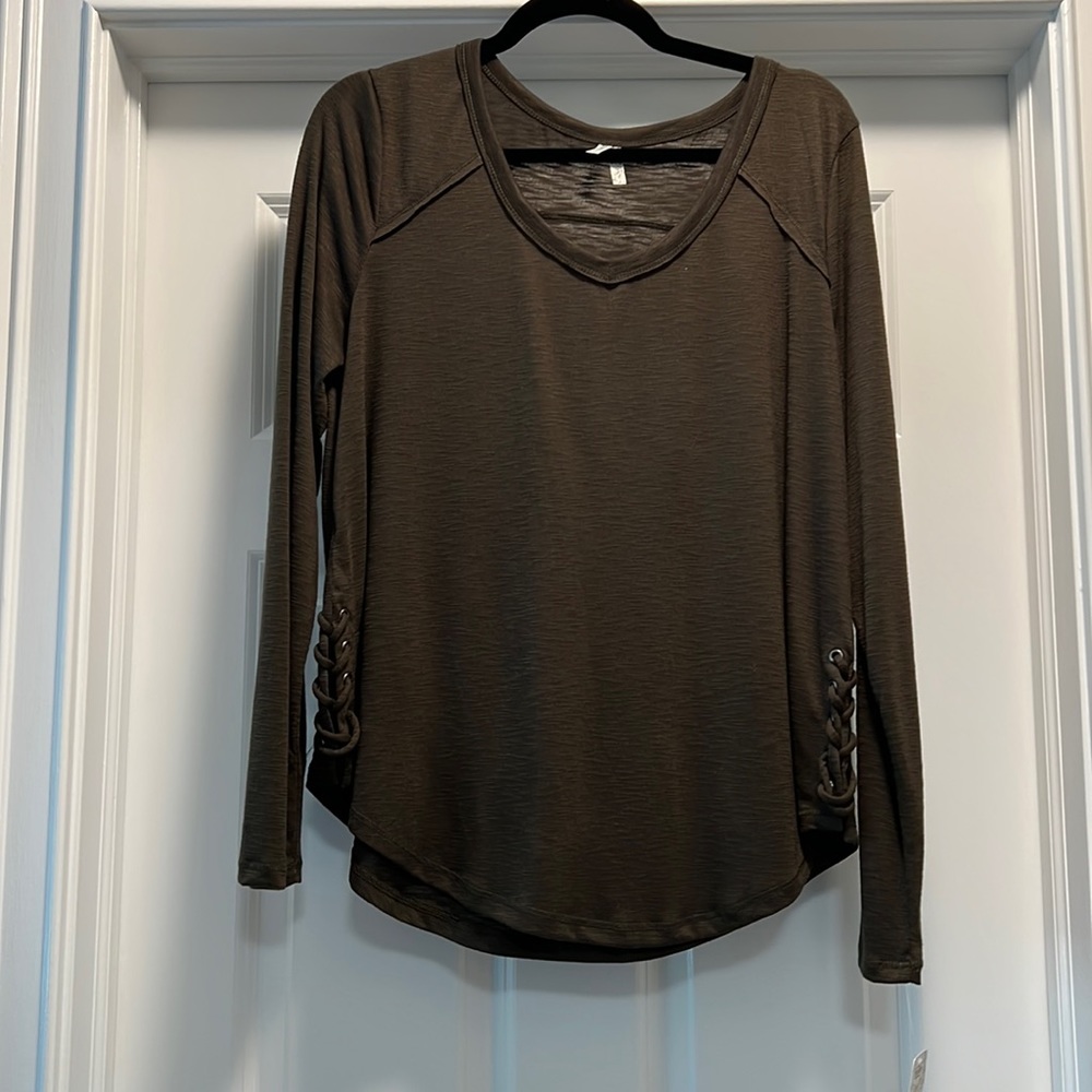 Dark green shirt